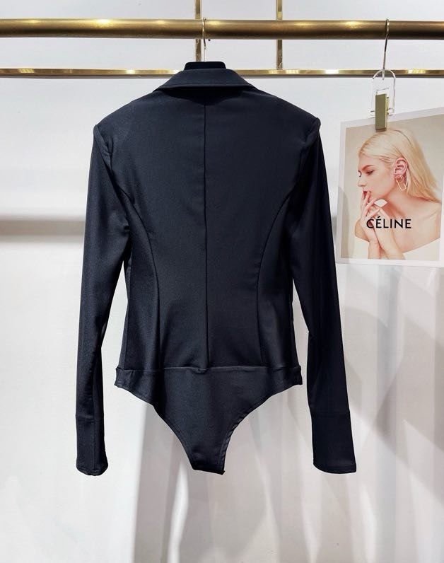 Double-breasted slinky a jacket bodysuit фото 2