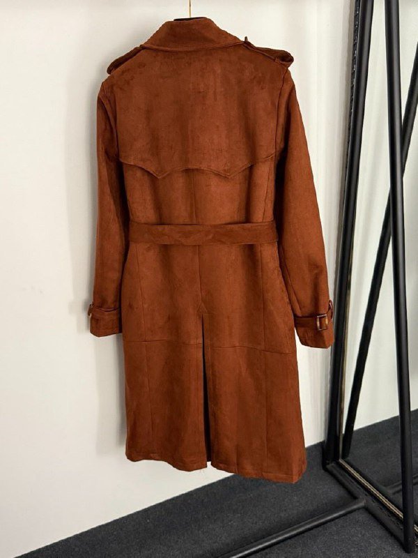 Двобортний плащ жіночий фото 3