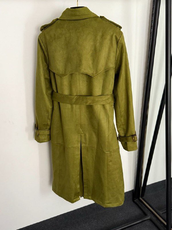 Двобортний плащ жіночий фото 4