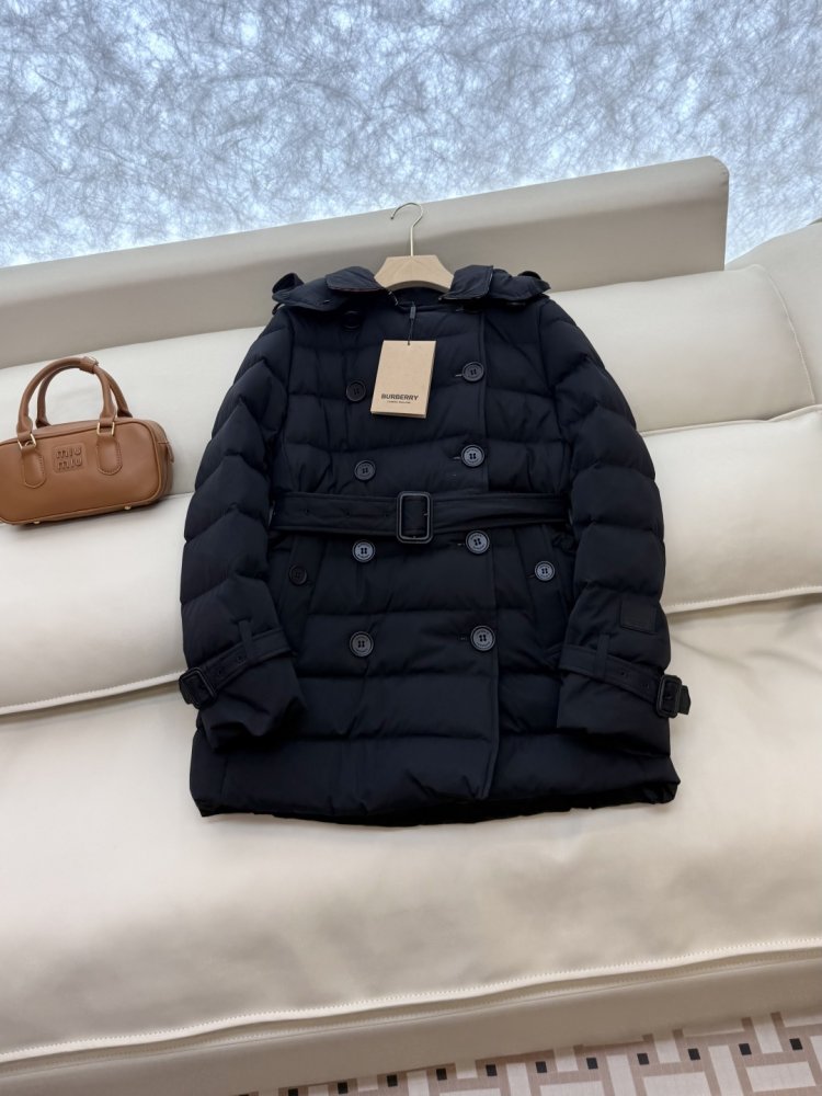 Double-breasted fitted Down jacket фото 3