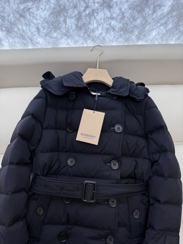 Double-breasted fitted Down jacket фото 5