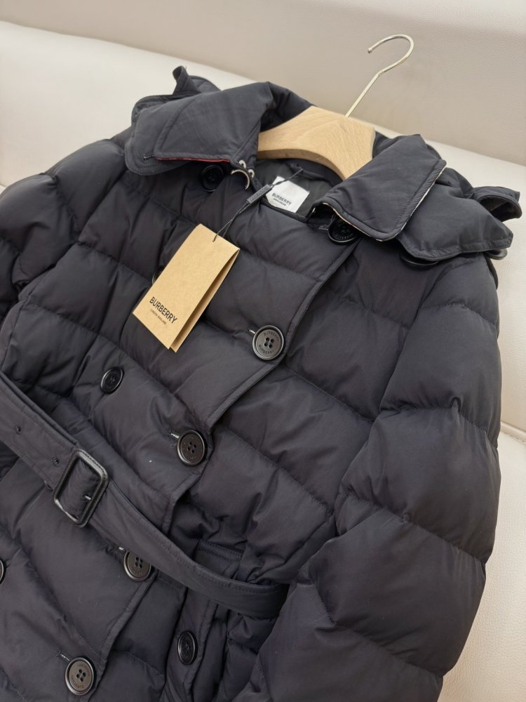 Double-breasted fitted Down jacket фото 6