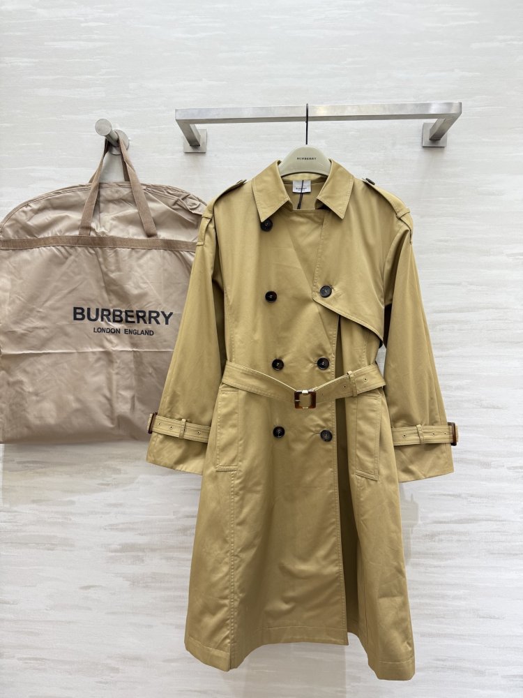 Double-breasted trench coat