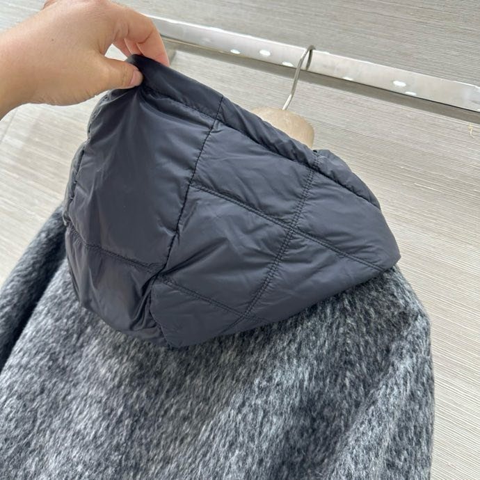 Двухсекционное кашемірове пальто з пухової підкладкою з двох сторін фото 4