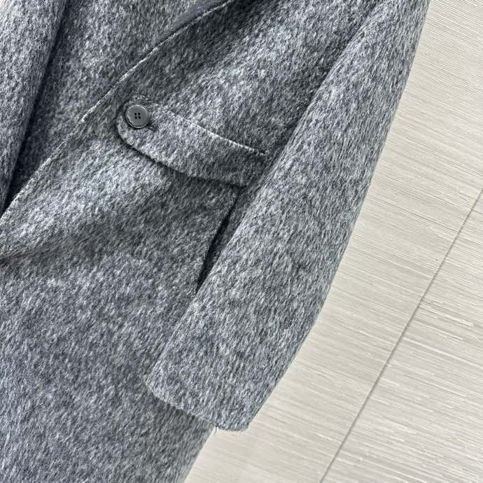 Двухсекционное кашемірове пальто з пухової підкладкою з двох сторін фото 5