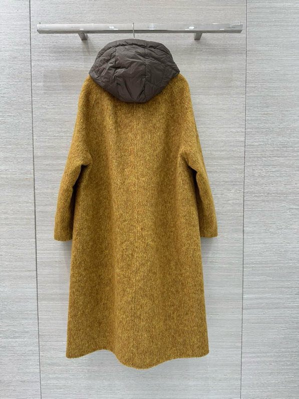 Двухсекционное кашемірове пальто з пухової підкладкою з двох сторін фото 5