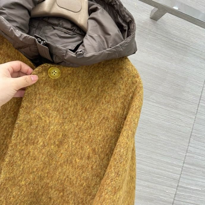 Двухсекционное кашемірове пальто з пухової підкладкою з двох сторін фото 8