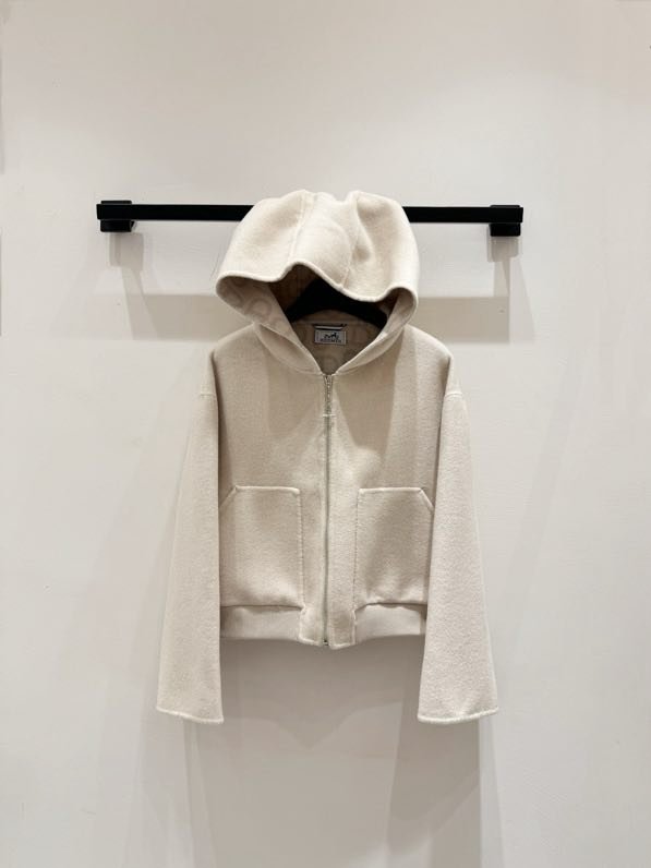 Двухстороннее кашемировое короткое пальто