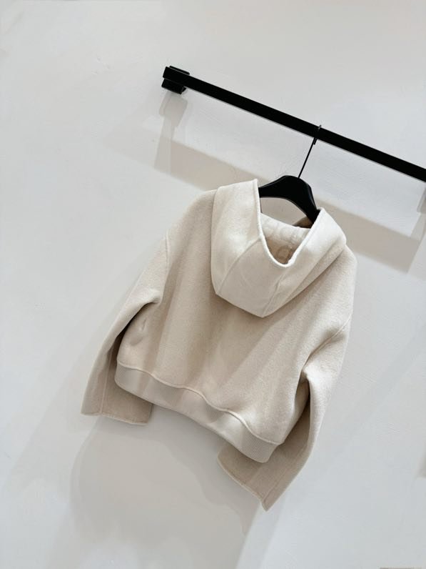 Двухстороннее кашемировое короткое пальто фото 6