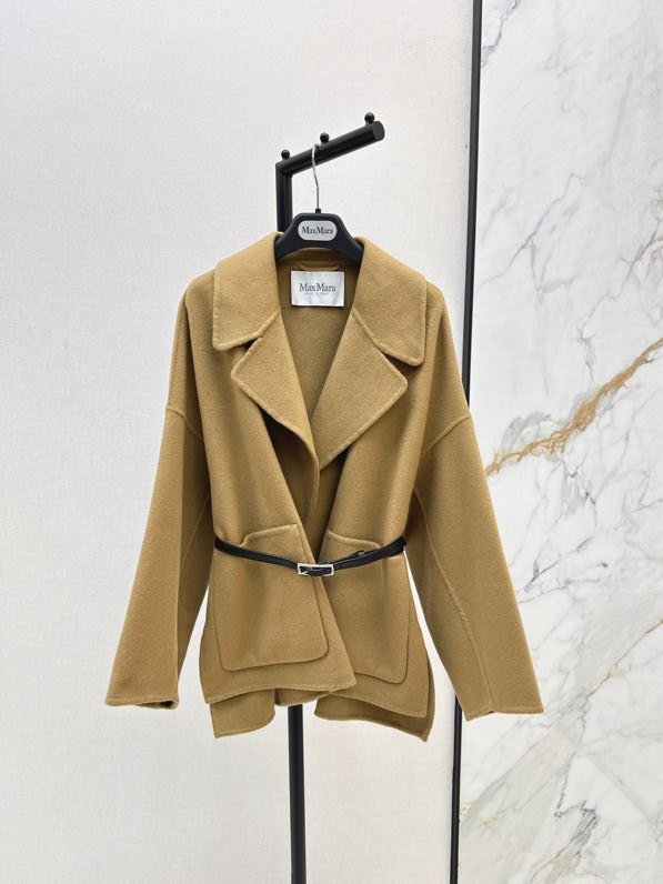 Двухстороннее шерстяное короткое пальто