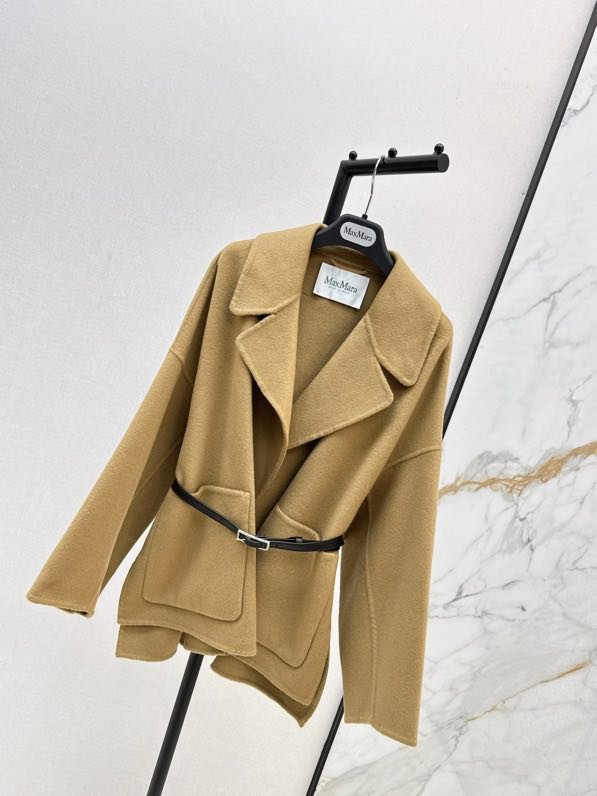 Двухстороннее шерстяное короткое пальто фото 2