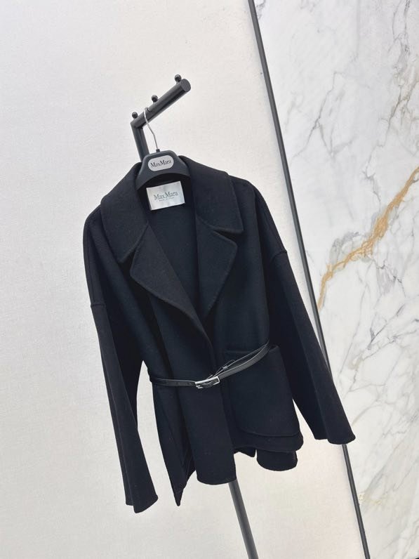 Двостороннє вовняне короткий пальто фото 4