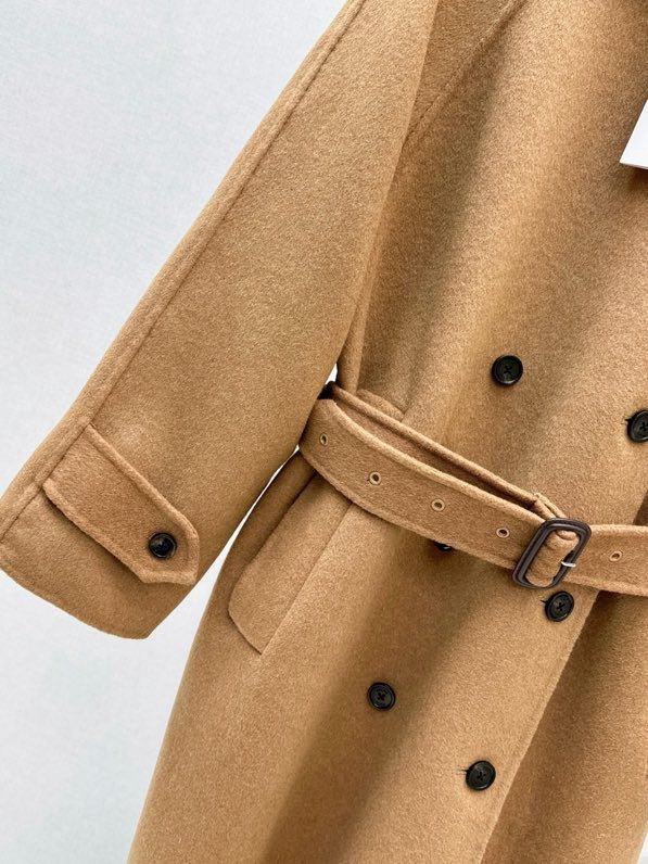 Двухстороннее шерстяное пальто фото 8