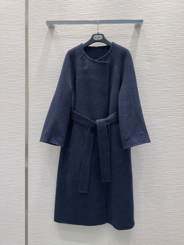 Двостороннє кашемірове пальто c лисячим хутром фото 3