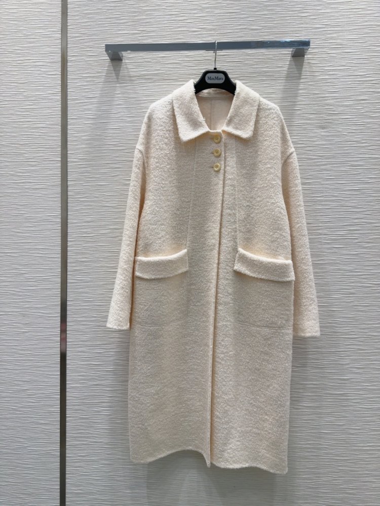 Двостороннє кашемірове пальто c лисячим хутром фото 3