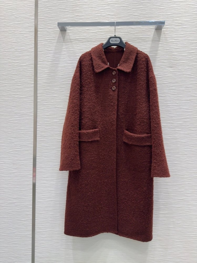 Двустороннее кашемировое пальто c лисьим мехом фото 3