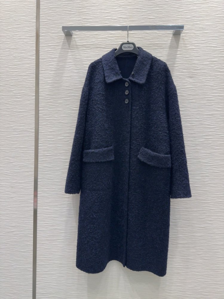 Двостороннє кашемірове пальто c лисячим хутром фото 3