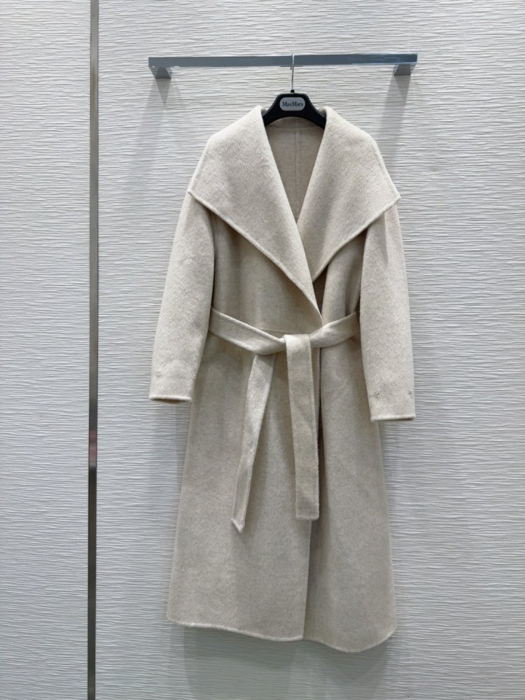 Двустороннее кашемировое пальто c лисьим мехом фото 3