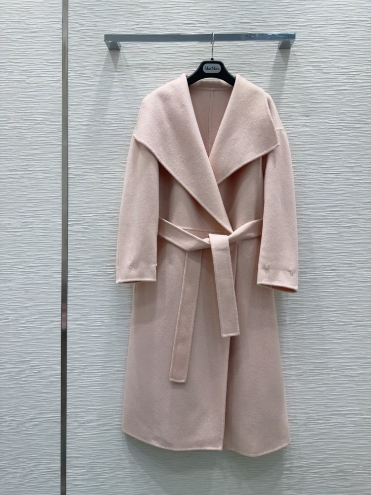 Двустороннее кашемировое пальто c лисьим мехом фото 3