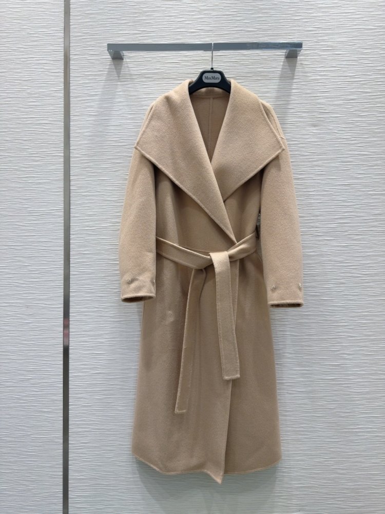 Двустороннее кашемировое пальто c лисьим мехом фото 3