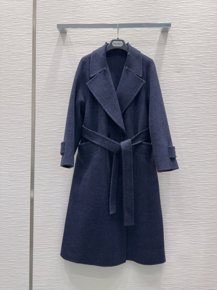 Двустороннее кашемировое пальто c лисьим мехом фото 3