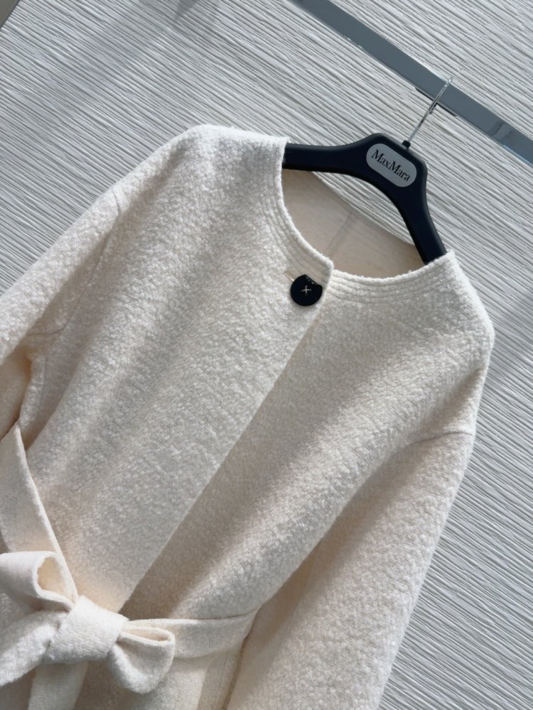 Двустороннее кашемировое пальто c лисьим мехом фото 4