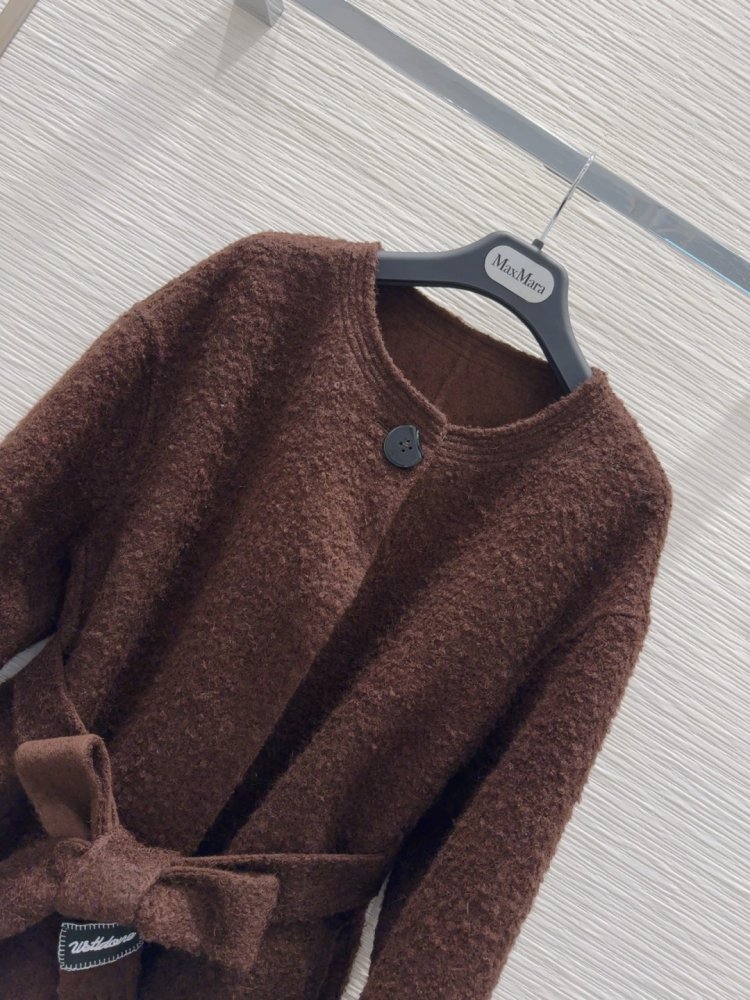 Двустороннее кашемировое пальто c лисьим мехом фото 4