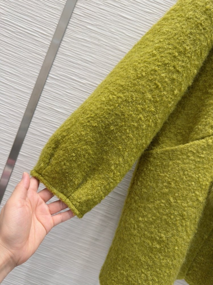 Двустороннее кашемировое пальто c лисьим мехом фото 6