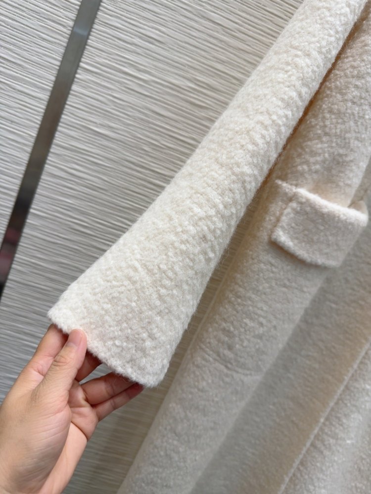 Двостороннє кашемірове пальто c лисячим хутром фото 7