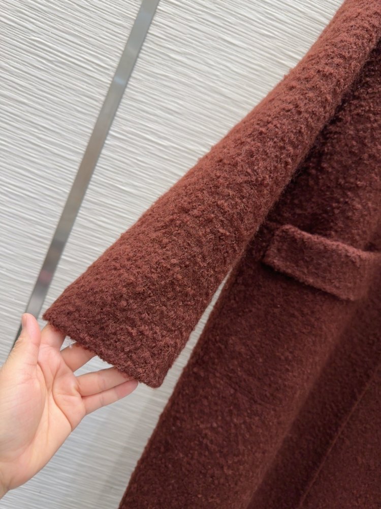 Двустороннее кашемировое пальто c лисьим мехом фото 7