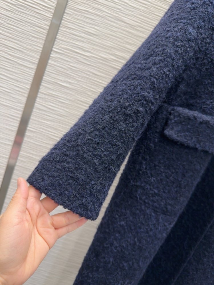 Двостороннє кашемірове пальто c лисячим хутром фото 7