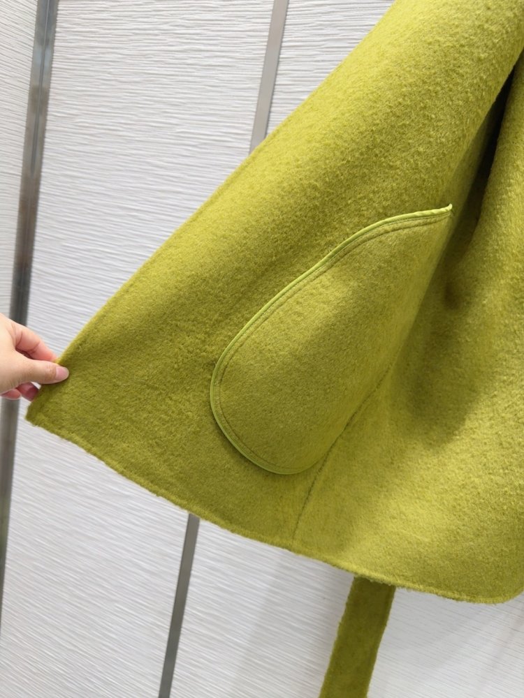 Двустороннее кашемировое пальто c лисьим мехом фото 7