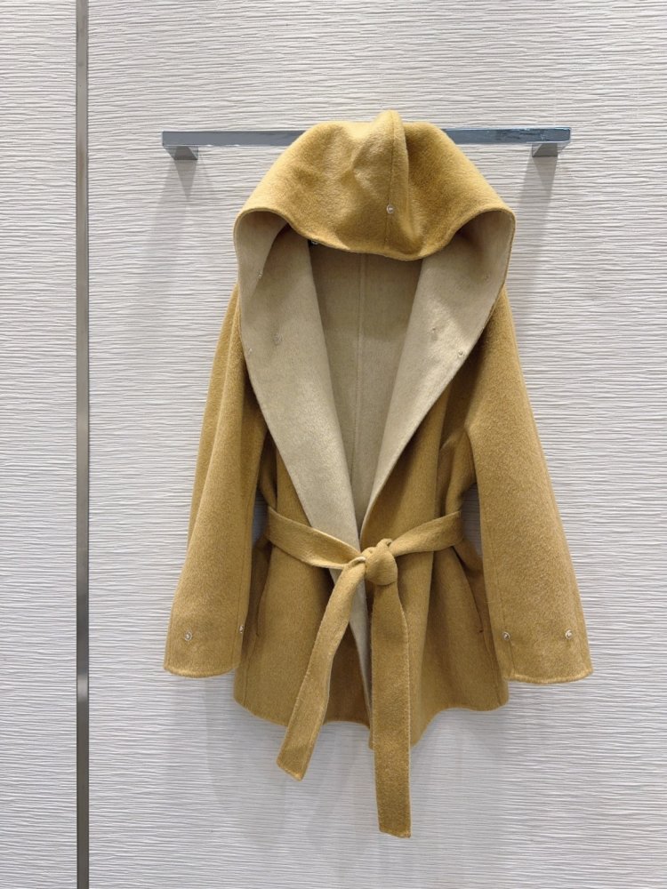 Bilateral cashmere coat from fox fur фото 3