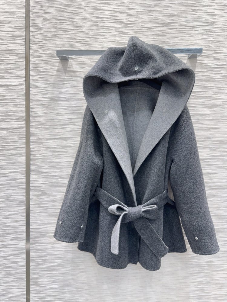 Двустороннее кашемировое пальто с лисьим мехом фото 3