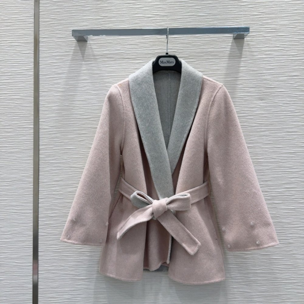 Двустороннее кашемировое пальто с лисьим мехом фото 3