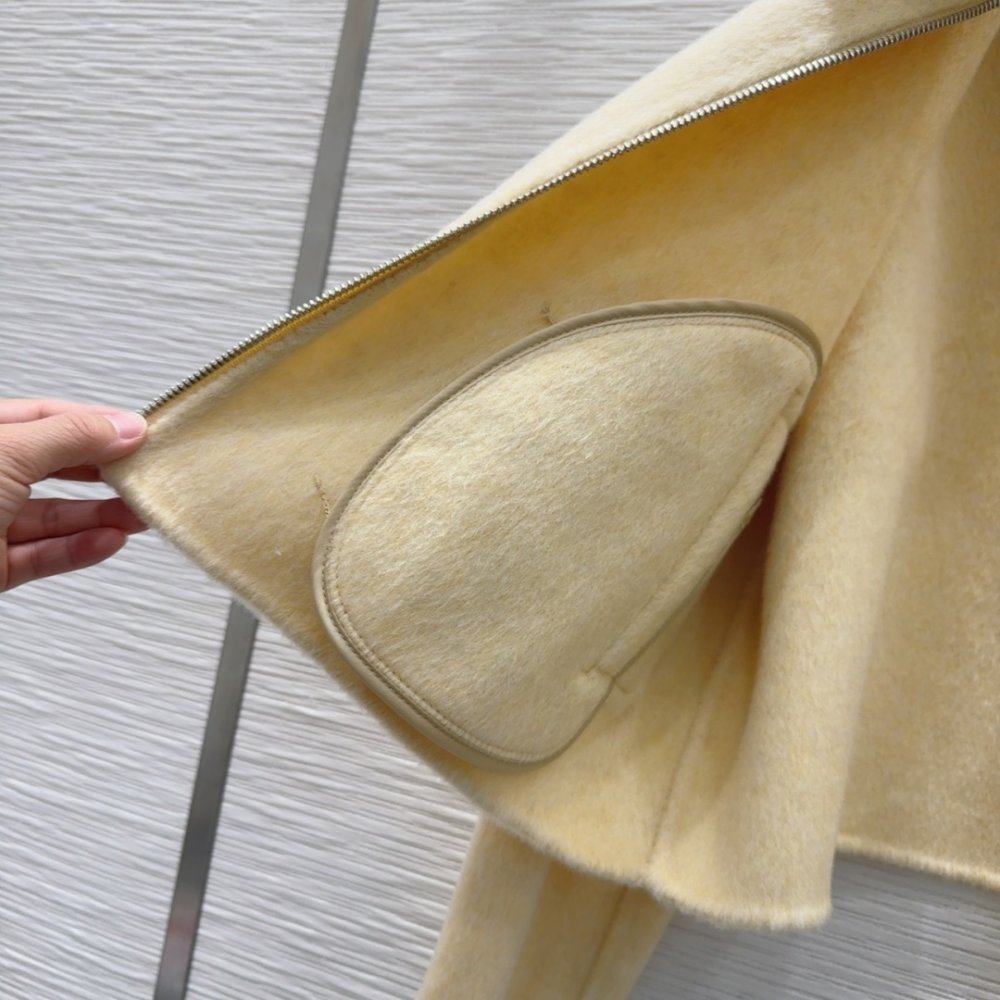 Bilateral cashmere coat from fox fur фото 8