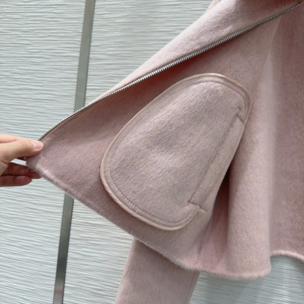 Bilateral cashmere coat from fox fur фото 8