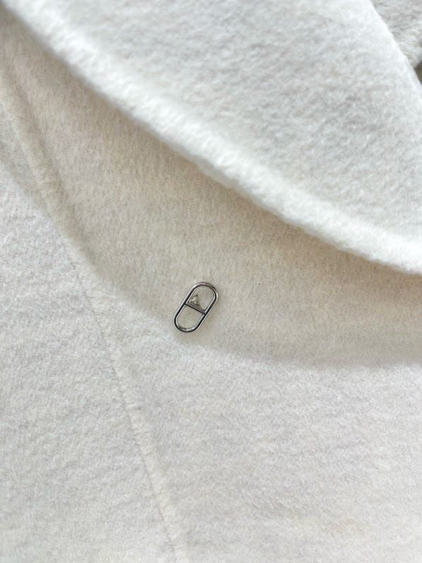 Двостороннє кашемірове пальто середньої довжини фото 6