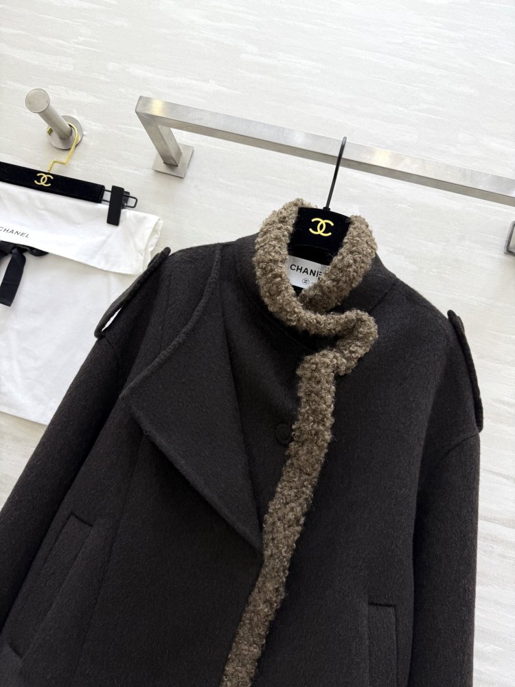 Двустороннее шерстяное пальто фото 3