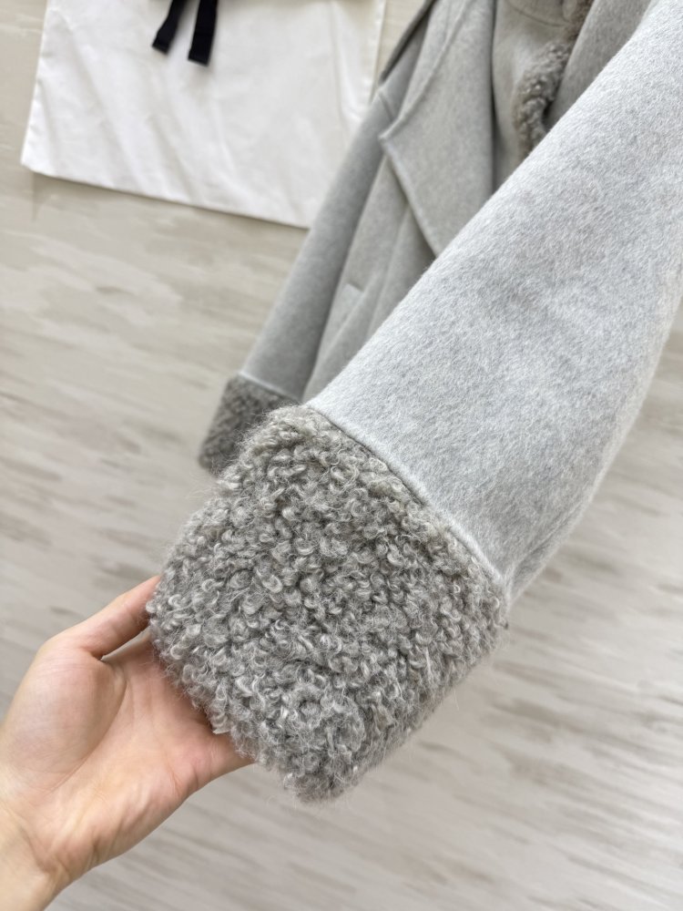 Двустороннее шерстяное пальто фото 3