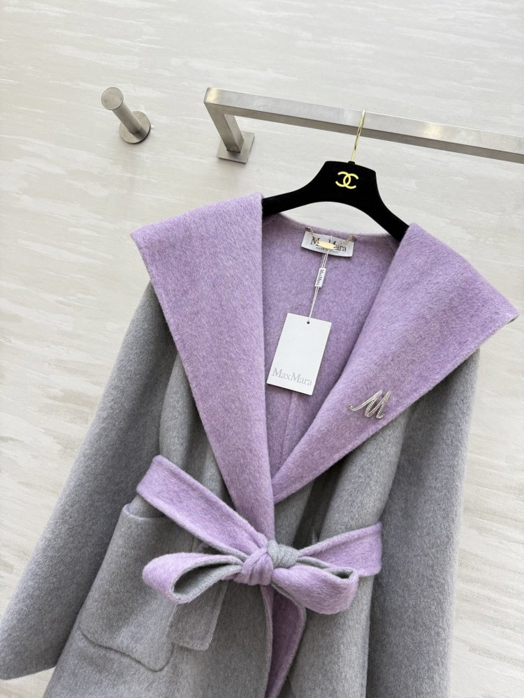 Двустороннее шерстяное пальто фото 3