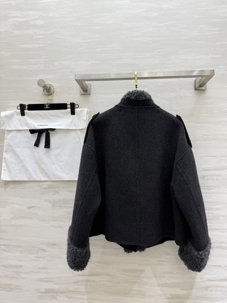 Двустороннее шерстяное пальто фото 7