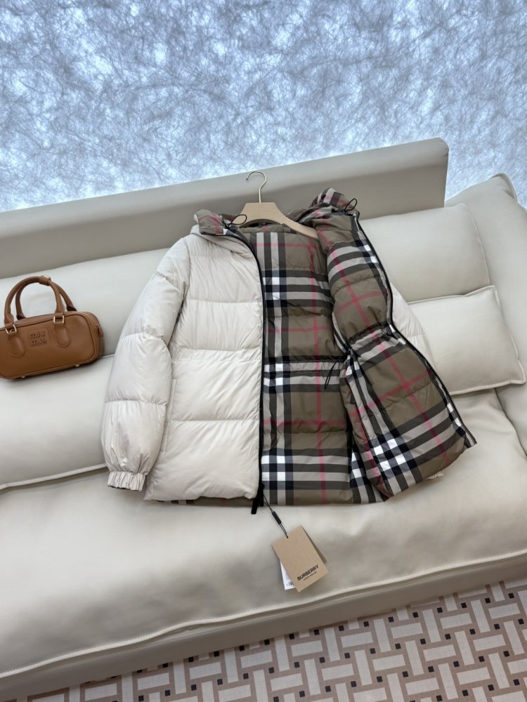 Двусторонний пуховик с длинными рукавами фото 5