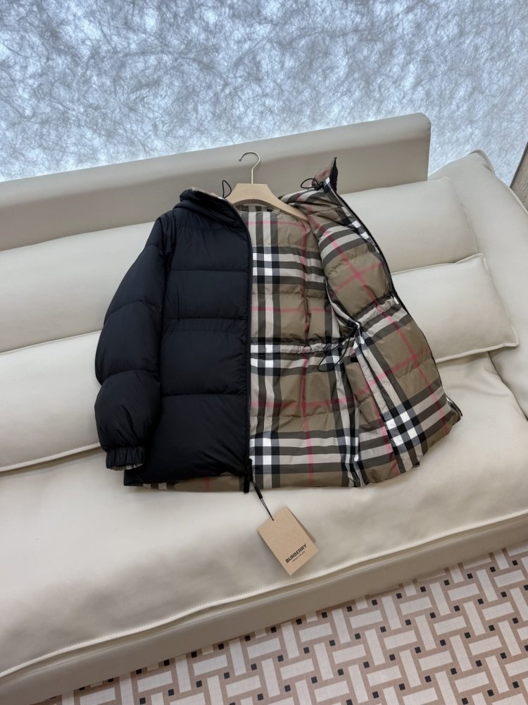 Двусторонний пуховик с длинными рукавами фото 5