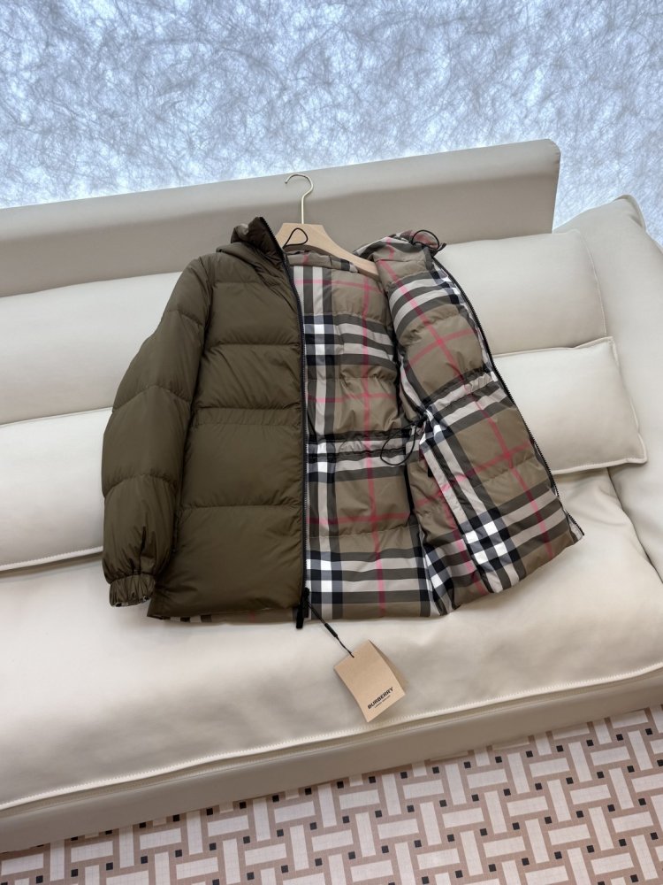 Двусторонний пуховик с длинными рукавами фото 5