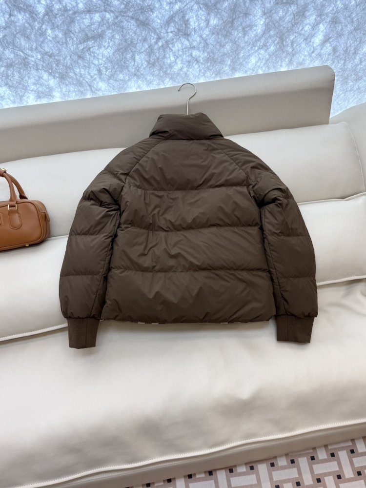 Двусторонний пуховик с длинными рукавами фото 6