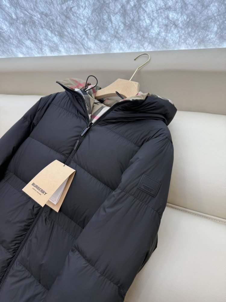 Двусторонний пуховик с длинными рукавами фото 7