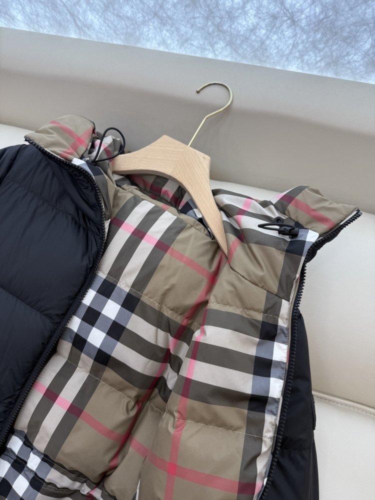 Двусторонний пуховик с длинными рукавами фото 8