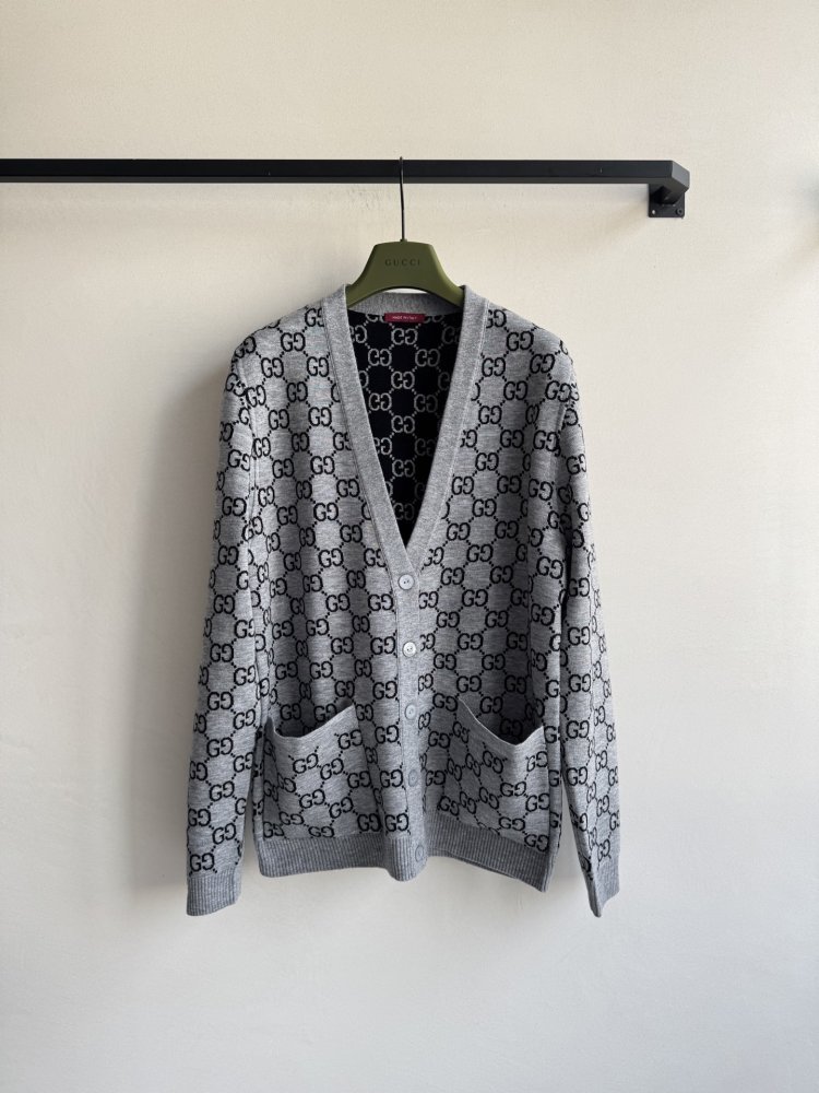 Двусторонний шерстяной кардиган