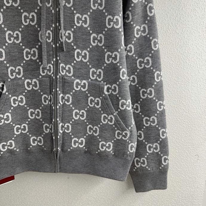 Двусторонний трикотажный кардиган с капюшоном на молнии фото 2